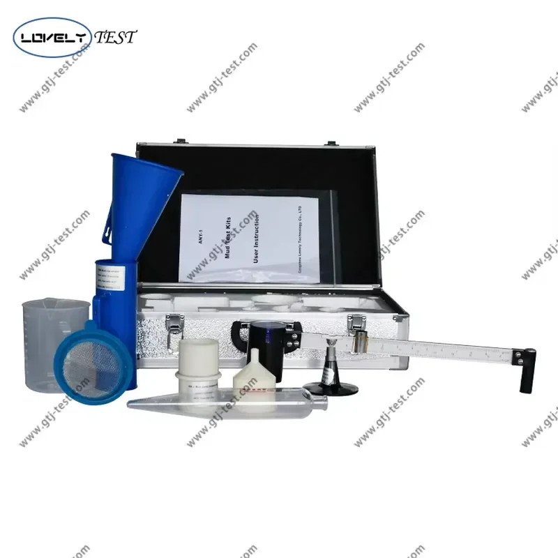 Portable Marsh Funnel Viscometer Measuring Cup High Accuracy 1 Year Warranty for Oil Testing