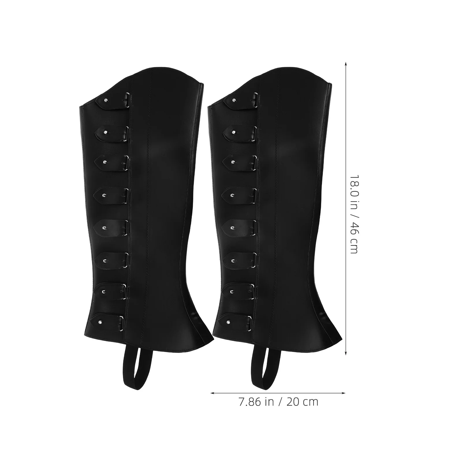 1Pair Adjustable Medieval High Leg Boot Covers Renaissance Cosplay Footwear Historical Leg Gaiters Steampunk Pirate Costume