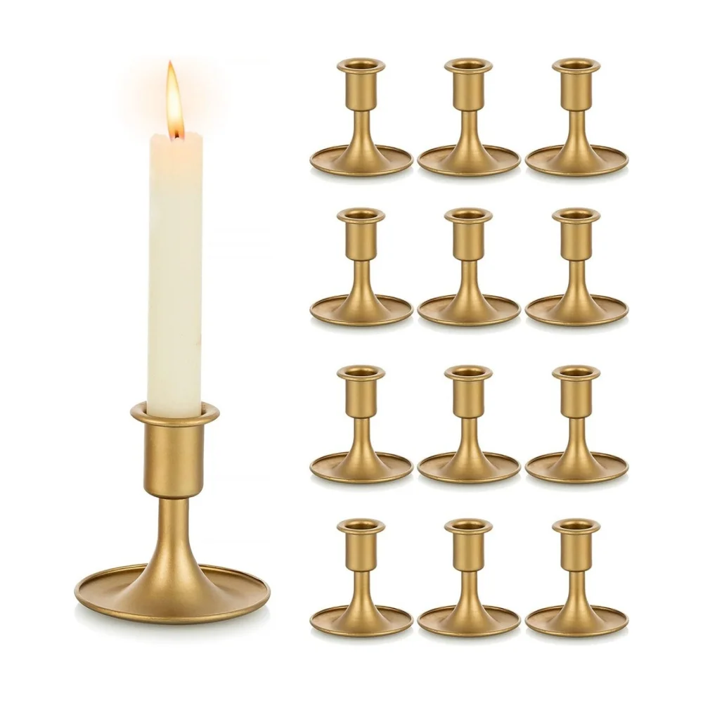 Taper Candlestick Holders Vintage Metal Candle Holder Table Centerpiece For Wedding Party Festival Candle Stands Home Decoration