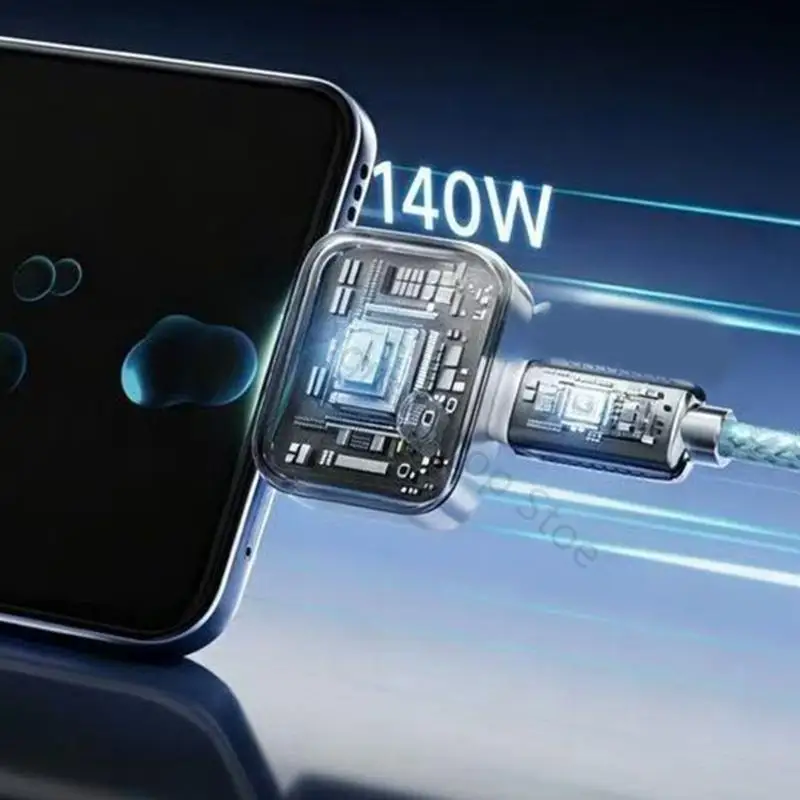 96BA USB-C-Volllade-Trennzubehör zum Aufladen Bett, kompakter Trennadapter mit Kabel für Telefone, Tablets – Detail 7