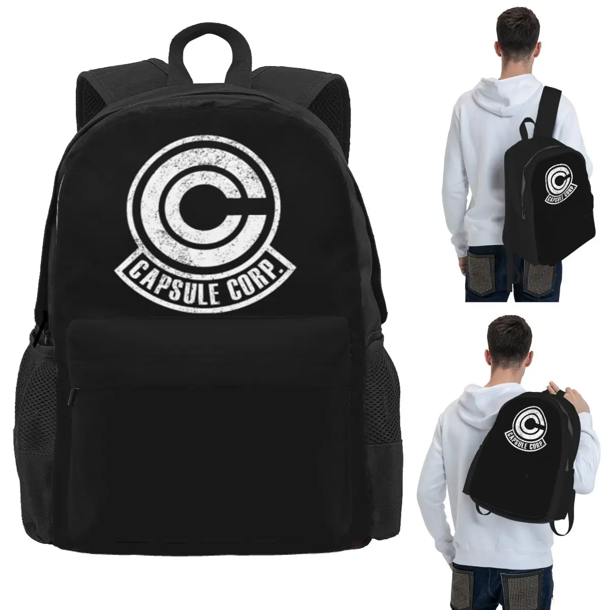

Capsule Corp Student Backpack School Bag Hiking Travel Daypack for Men Women Bookbag Shoulder Bags