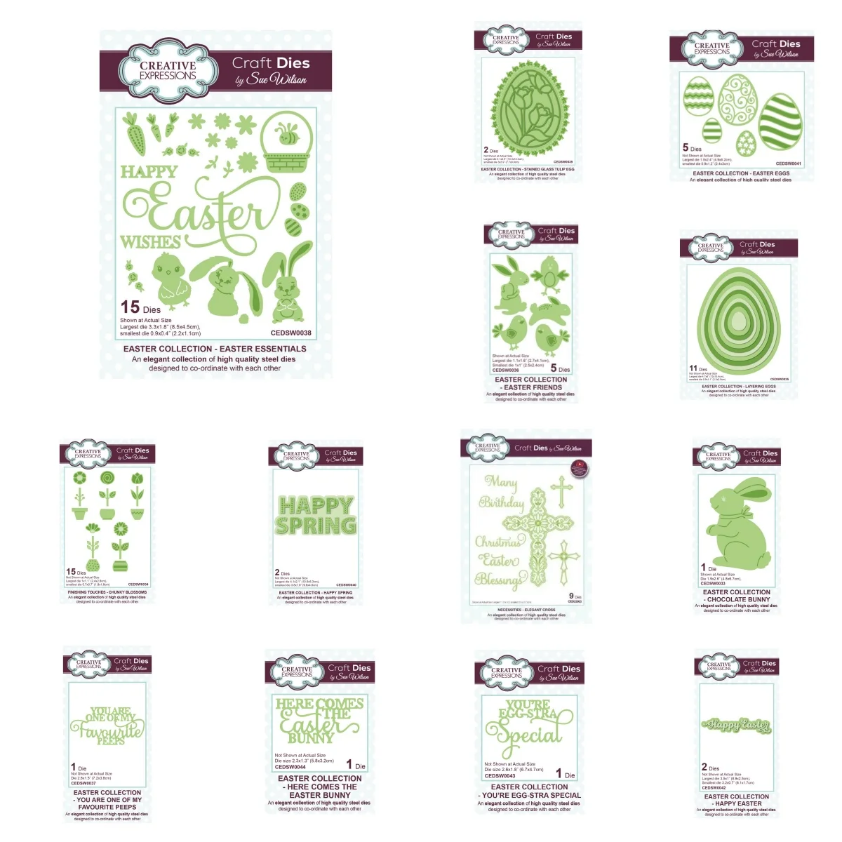 

Stained Glass Tulip Egg Bunny Blossoms Cross Spring Metal Cutting Dies for DIY Making Card Scrapbook Easter February 2026 New