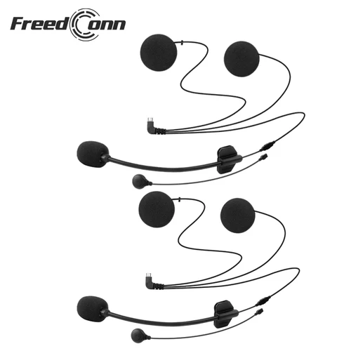 Accesorios para auriculares y micrófono, 2 uds., traje de auriculares 2 en 1 para Freedconn TCOM OS TCOMSC FDC-VB TCOM02, intercomunicador para casco de motocicleta