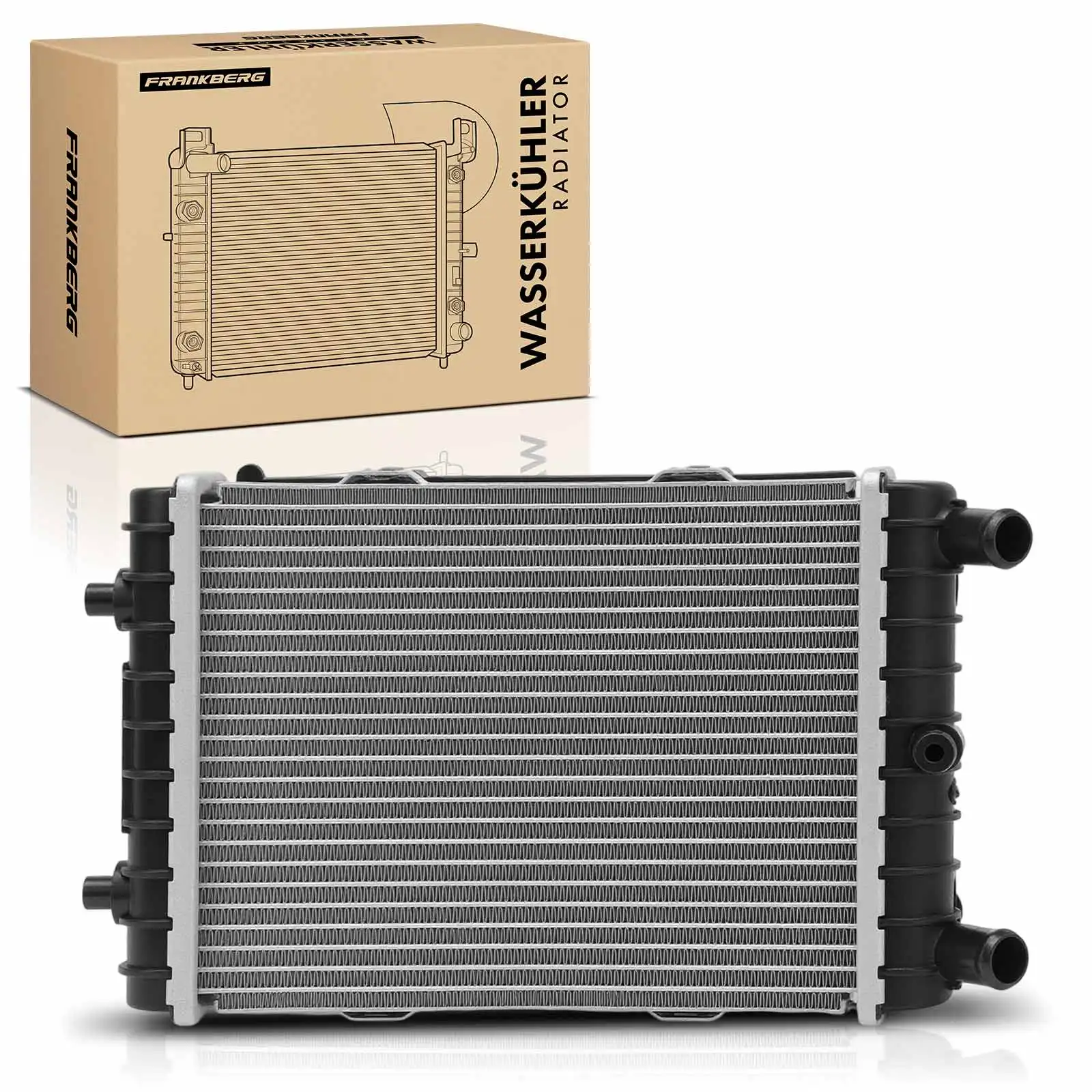 Frankberg 1x Koelwaterkoeler voor Audi Q7 4MB 4MG 4MQ Q7 Van 4MB 4MG Q8 4MN 4MT VW Touareg CR7 RC8 Bj vanaf 2015 607112