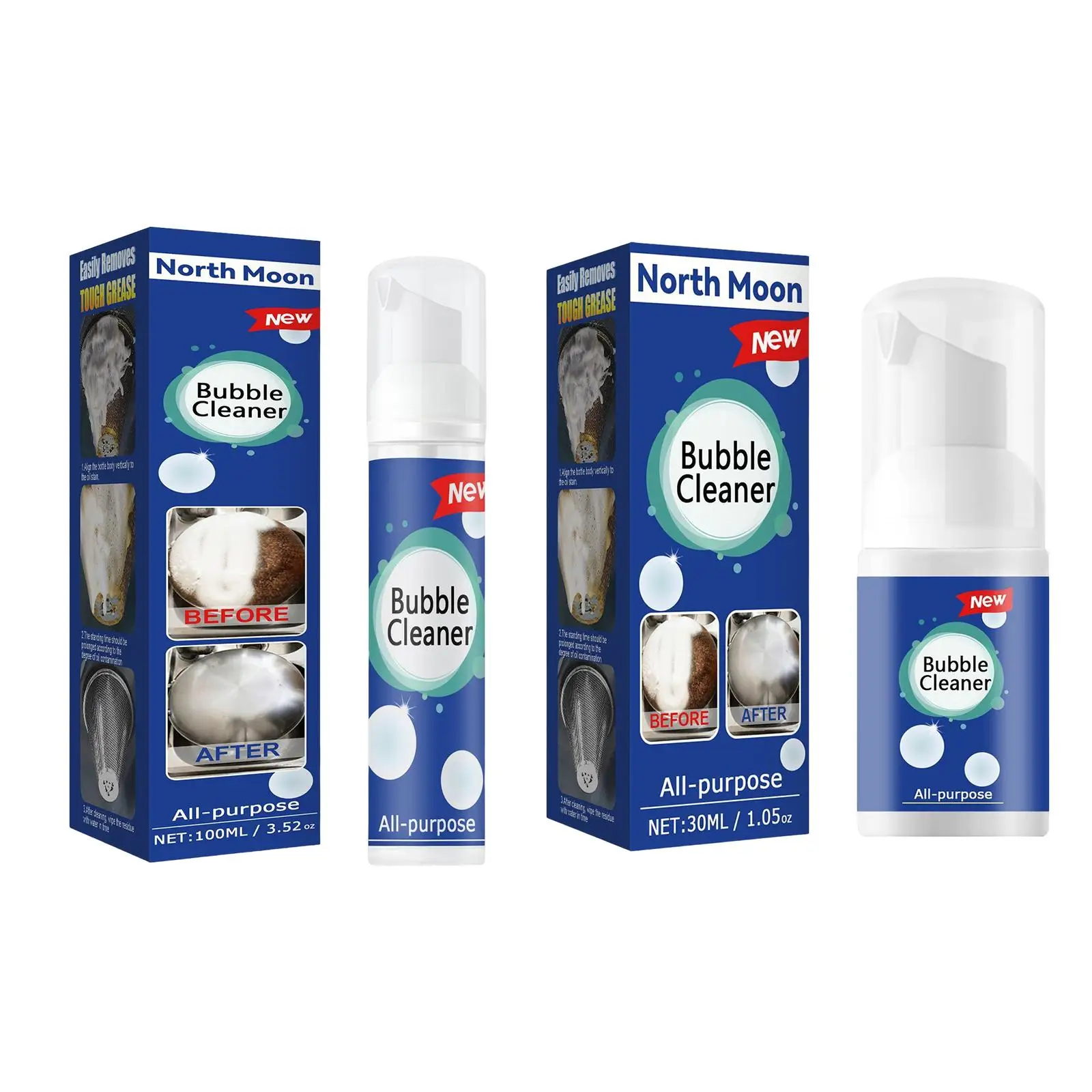 Cleaner Spray Multifunctional Effective bubble cleaners for Stubborn Grime Stains