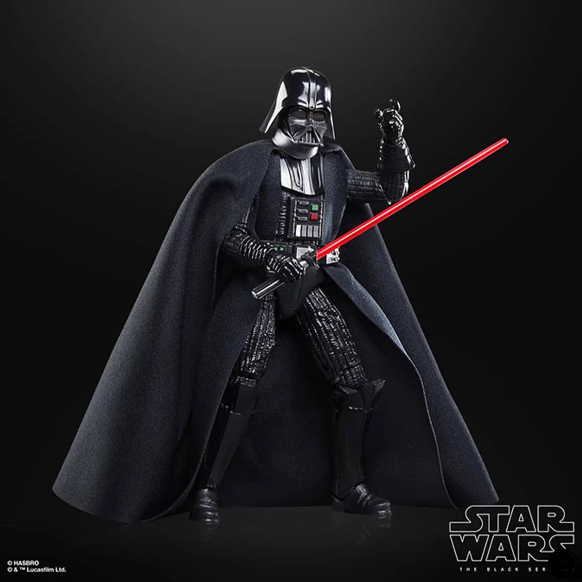 Em estoque original hasbro star wars a série preta uma nova esperança darth vader anime figura de ação modelo coleção brinquedos meninos