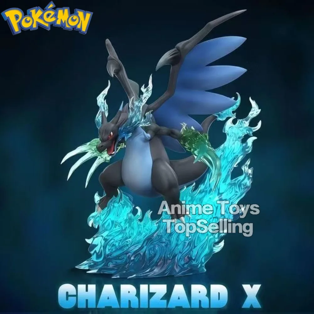 18 سنتيمتر أنيمي بوكيمون الشكل Charizard X عمل أرقام بولي كلوريد الفينيل تمثال سطح المكتب الزينة جمع نموذج اللعب الهدايا