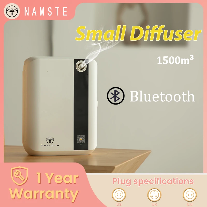 

NAMSTE Bluetooth Aroma Diffuser For Home Perfume Essential Oils Diffuser Air Freshener 500ML Capacity HVAC Fragrance Flavoring