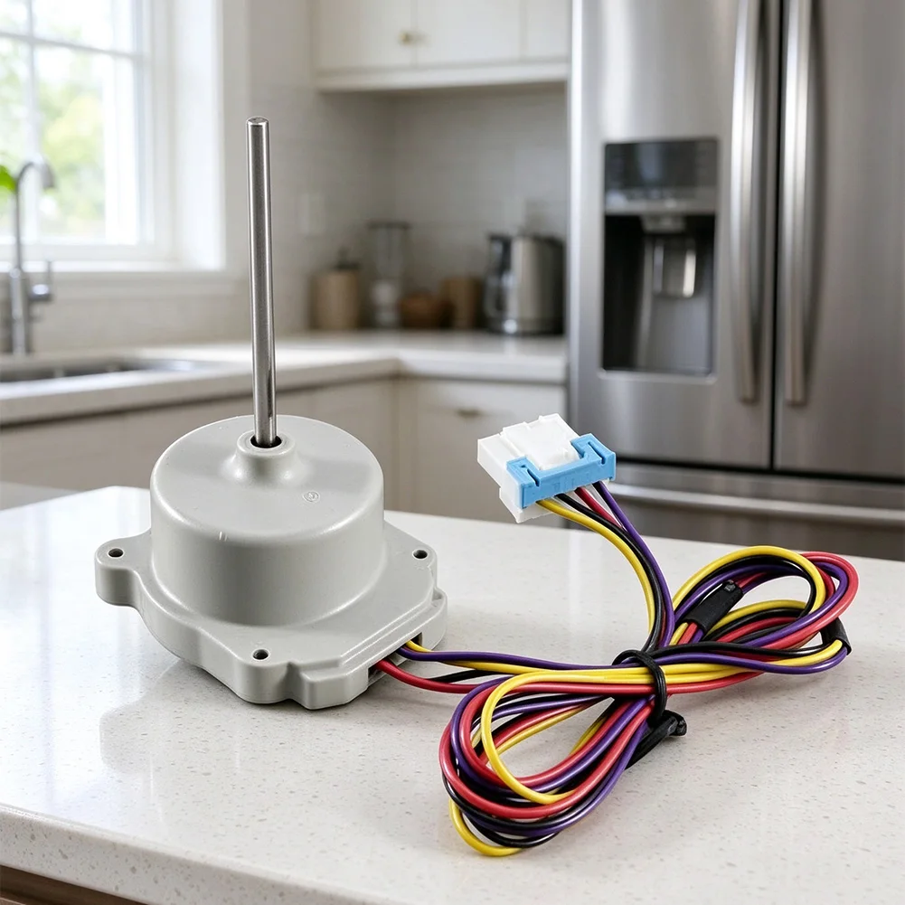 DC Cooling For Fan Motor 8cm White Plastic Quiet Operation Efficient Air Circulation Easy Installation Refrigerator Accessor