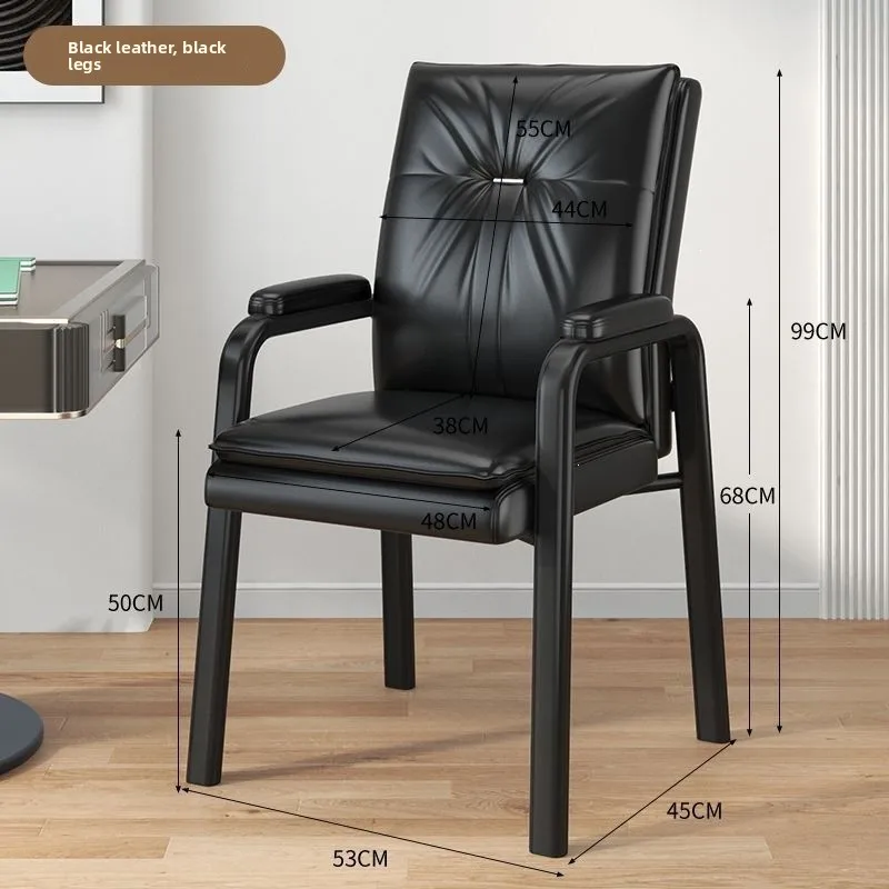 Bow Shaped Mahjong Chair Upholstered Comfortable Sofa Chair for Home Mahjong Table Office Long Sitting Desk Chair
