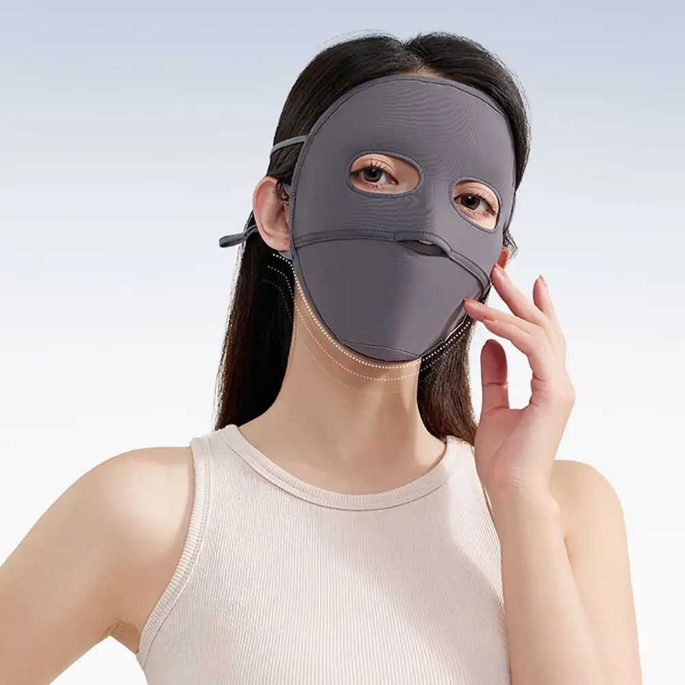 Summer Sunscreen Face Mask Anti-UV Face Cover Facekini Breathable Cycling Mask