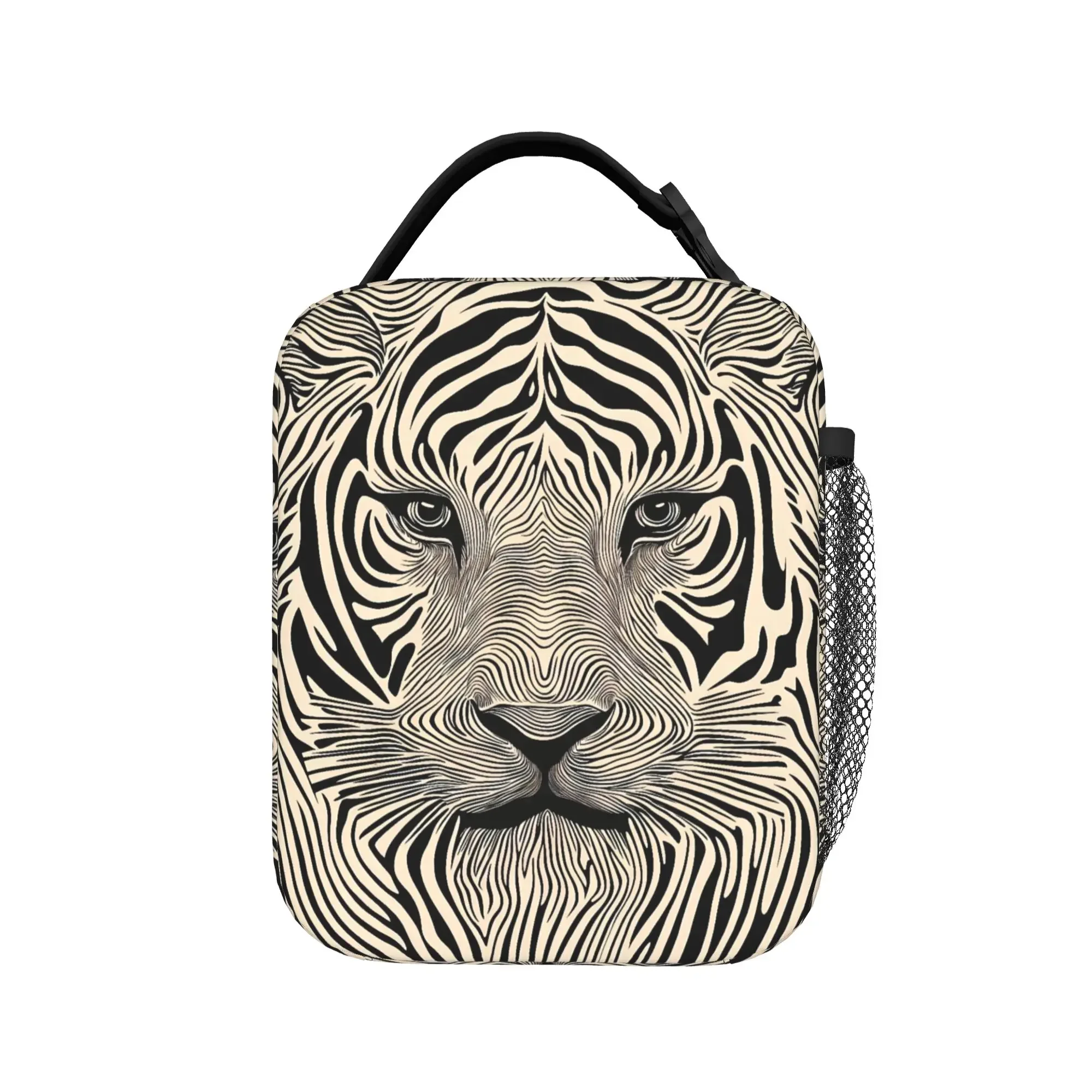 Hip Hop Popular Colorful Geometry Lunch Bag 3D Print Portable Insulated Lunch Box Office Cooler Bag Oxford Thermal Lunch Bags