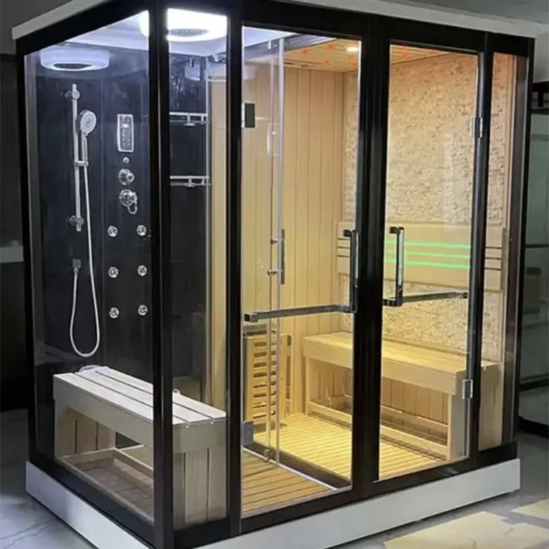 Customization Best-Selling Custom 2 Person Massage Steam Shower Room Steam Sauna Shower Cabin