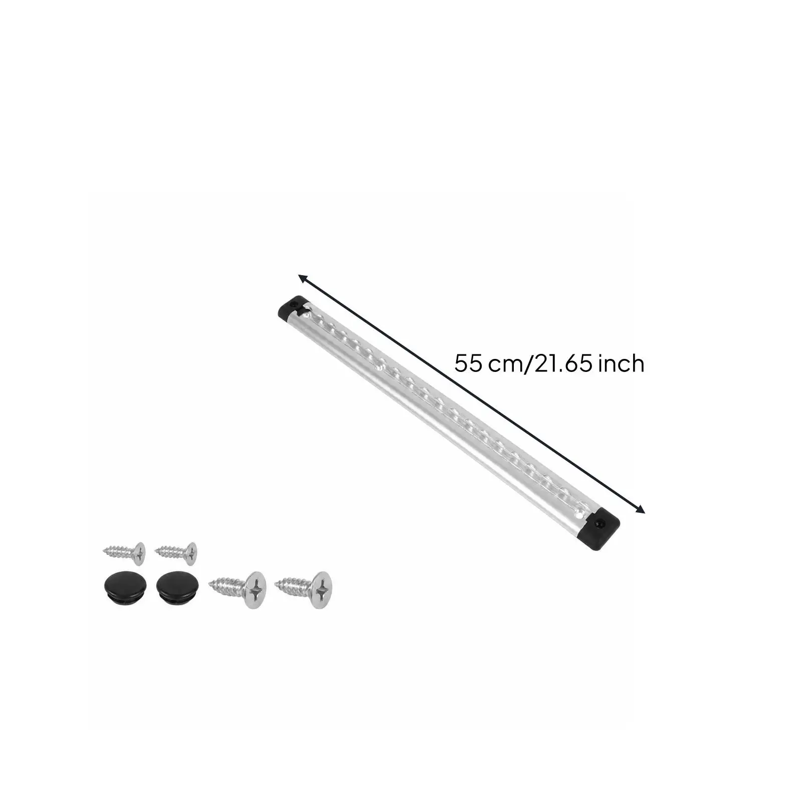 RV Cargo Guide Rail Aluminum Alloy Luggage Anchor with 7mm Mounting Holes for Trailer Motorhome