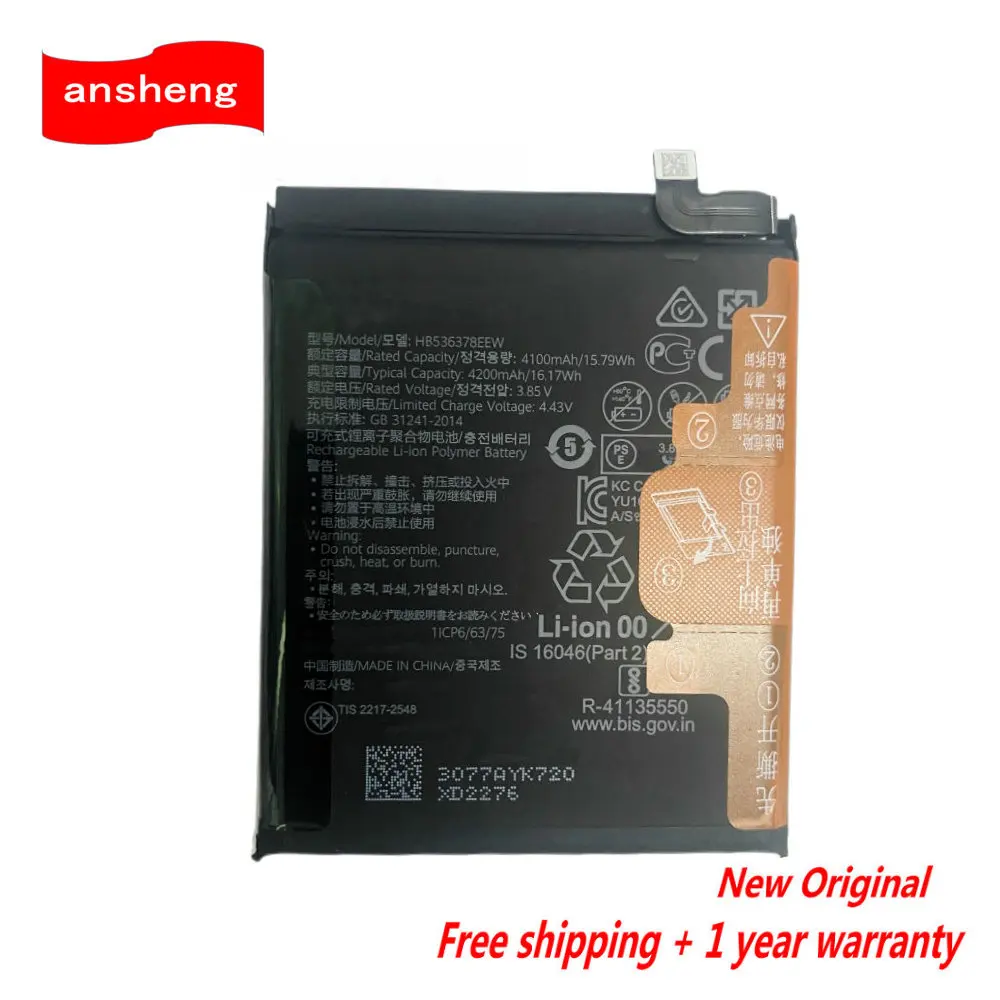 

Original HB536378EEW HB525777EEW Battery For HUAWEI P40 / P40Pro ELS-NX9 ELS-N04 Mobile Phone