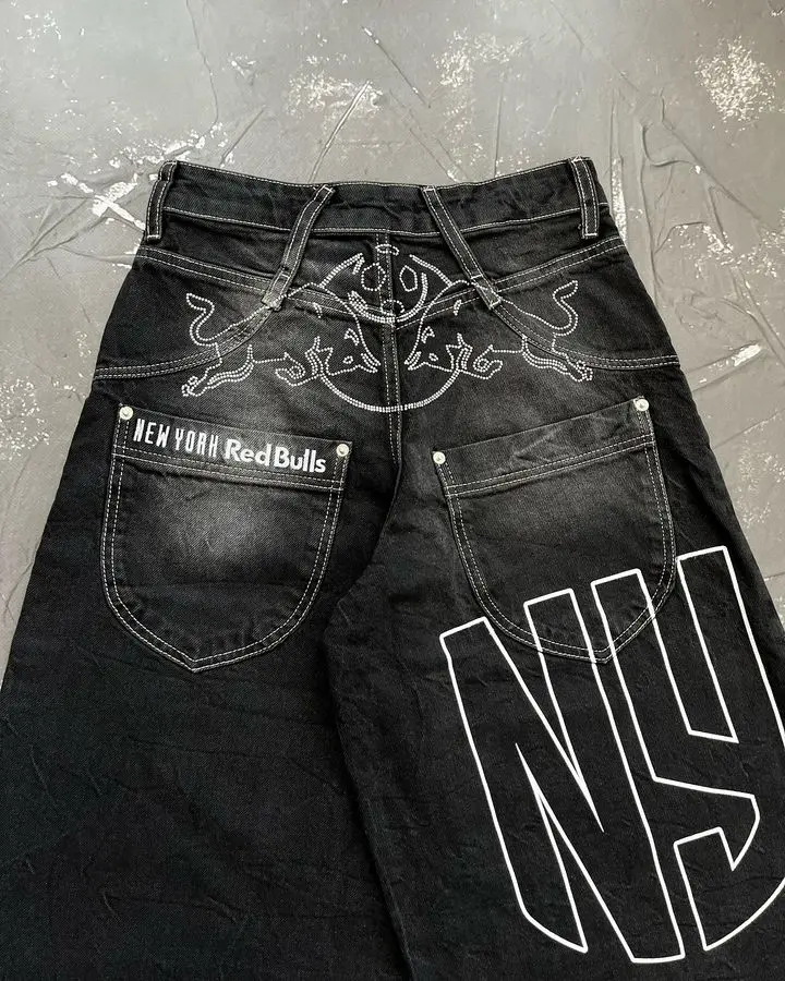 Short brodé pour hommes, pantalons streetwear rétro, pantalons Hip Hop, pantalons de survêtement Harajuku, shorts de basket-ball, pantalons de sport, nouveau motif, punk, été, Y2k