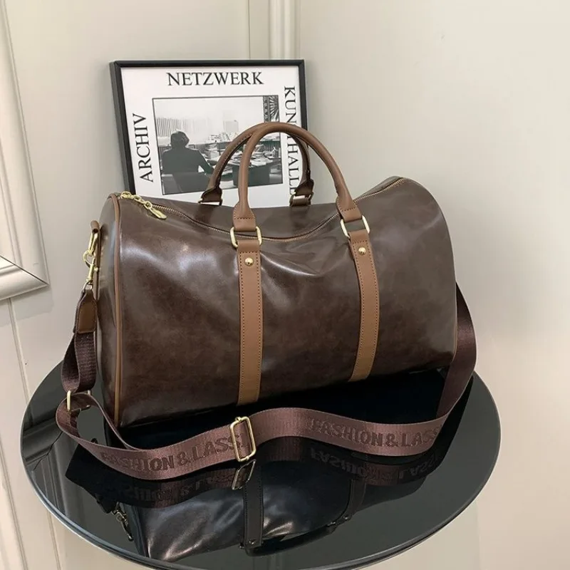 trendy-design-diaper-bag-messenger-bag-for-ladies-minimalist-vintage-textured-original-solid-color-square