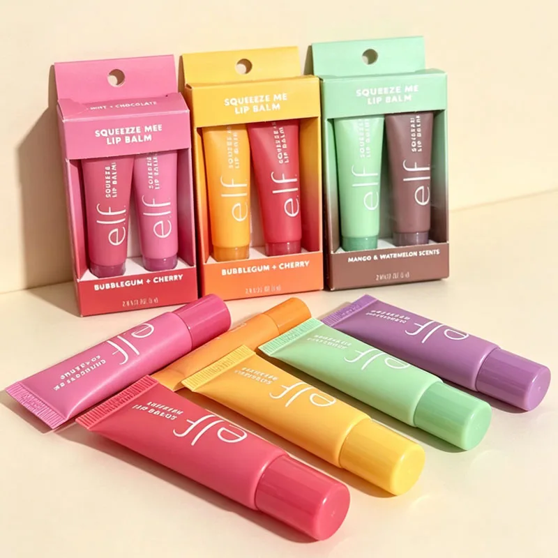 Elf Lasting Moisturizing Fruit Lip Balm Set Lip Gloss Lipstick Full Coverage Waterproof Liquid Foundation Fair 2 Color Makeup