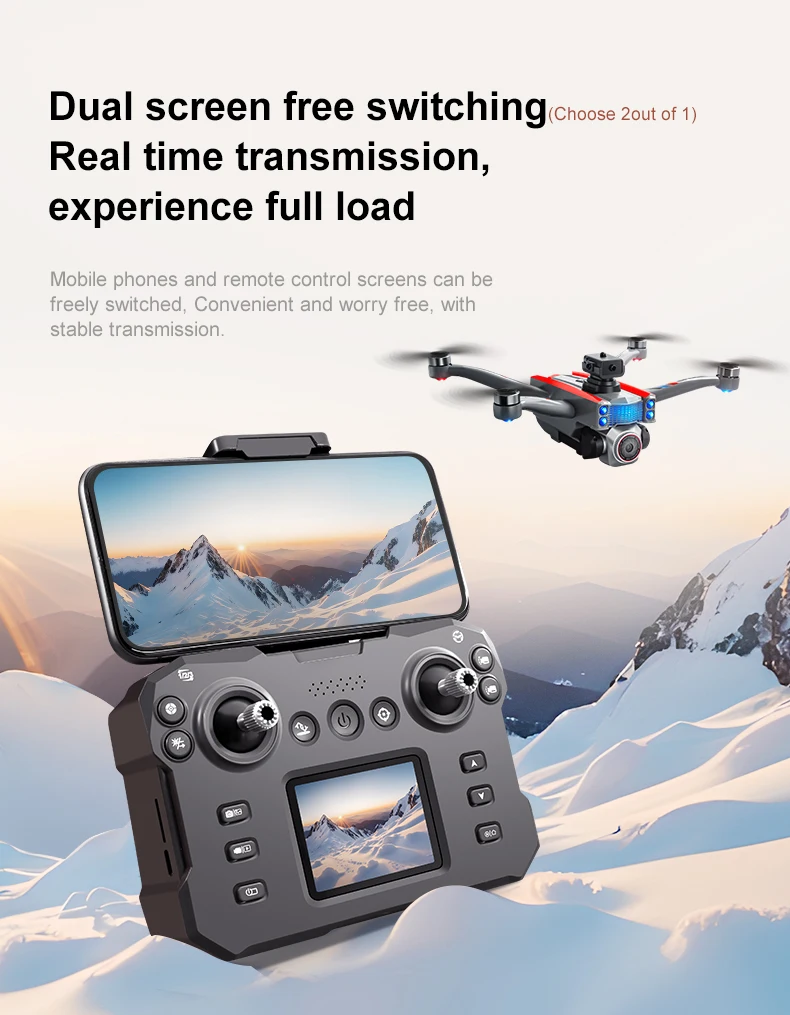 4K Screen Controlled Dron Professional HD Camera Drone FPV With Screen Remote Control WIFI Obstacle Avoidance RC Quadcopter Dron
