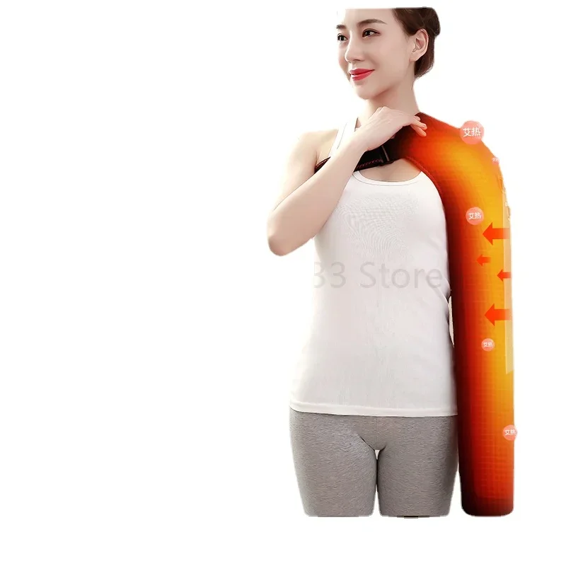 Electric Heating Shoulder Massage Cold Protection Moxibustion Physiotherapy Arm Sleeve Charging Heating Massage Shoulder Pad