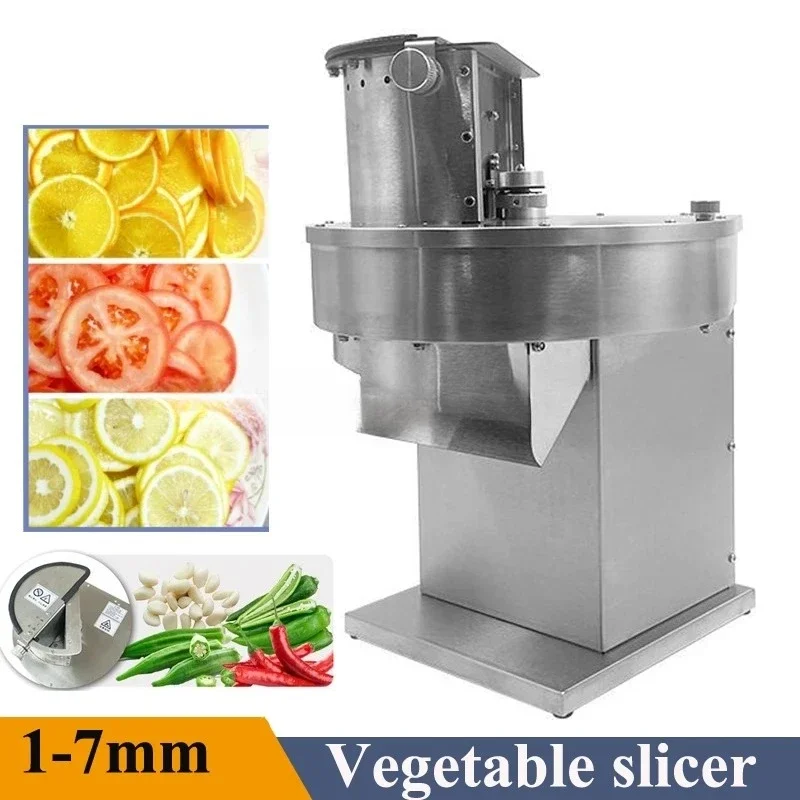 Electric Vegetable Fruit Slicer Stainless Steel 1-7mm Slicing Machine with Shredder Blade for Home Vegetable Processing Machine 3