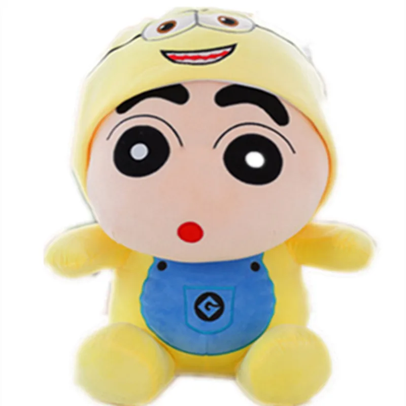 Anime Crayon Shin Chan Cute Plush Cartoon Cosplay Doraemon Stuffed Toys Accompany Dolls Bedroom Decoration Valentine Day Gift