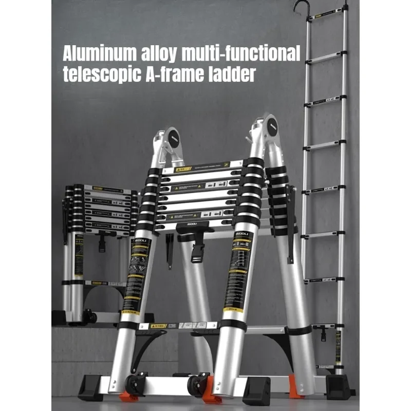 

Herringbone telescopic ladder Aluminum alloy Thickened Engineering-specific Home use Multi-function Portable Lifting stairs