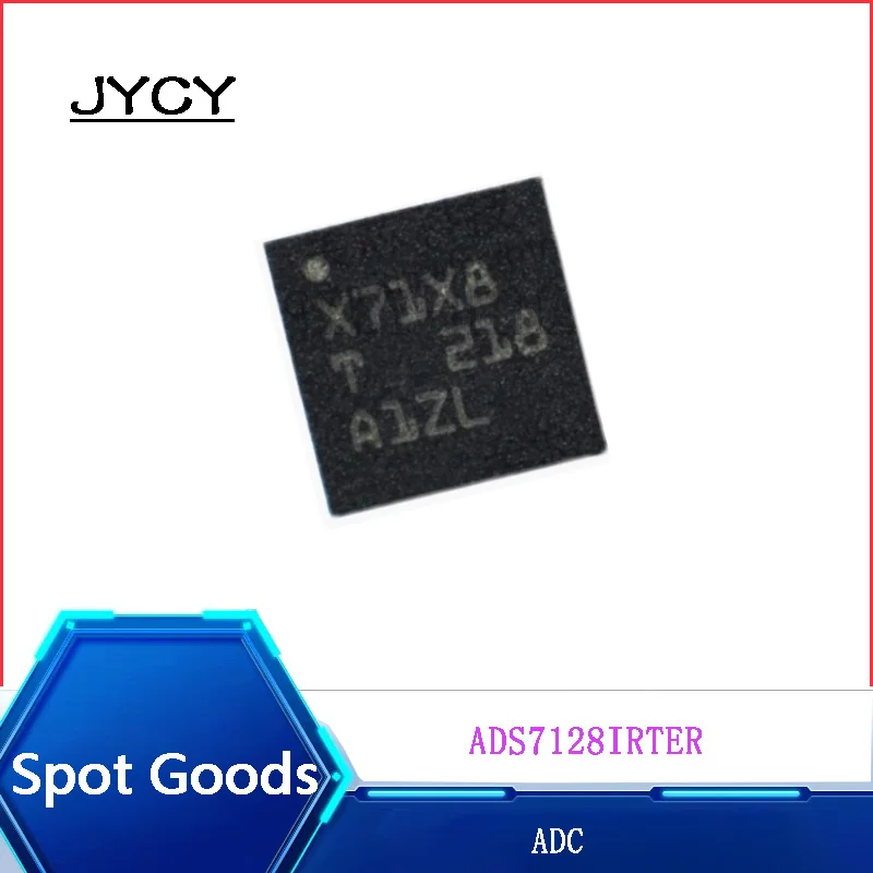 1PCS/LOTE  ADS7128IRTER NEW  ADS7128 QFN-16 I2 CAnalog to digital conversion chip ADC