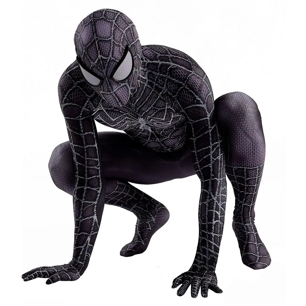 Venom Symbiote Dorośli Dzieci Pająk Cosplay Kostium superbohatera Halloween Pełne body Zentai Second Skin Party Jumpsuit