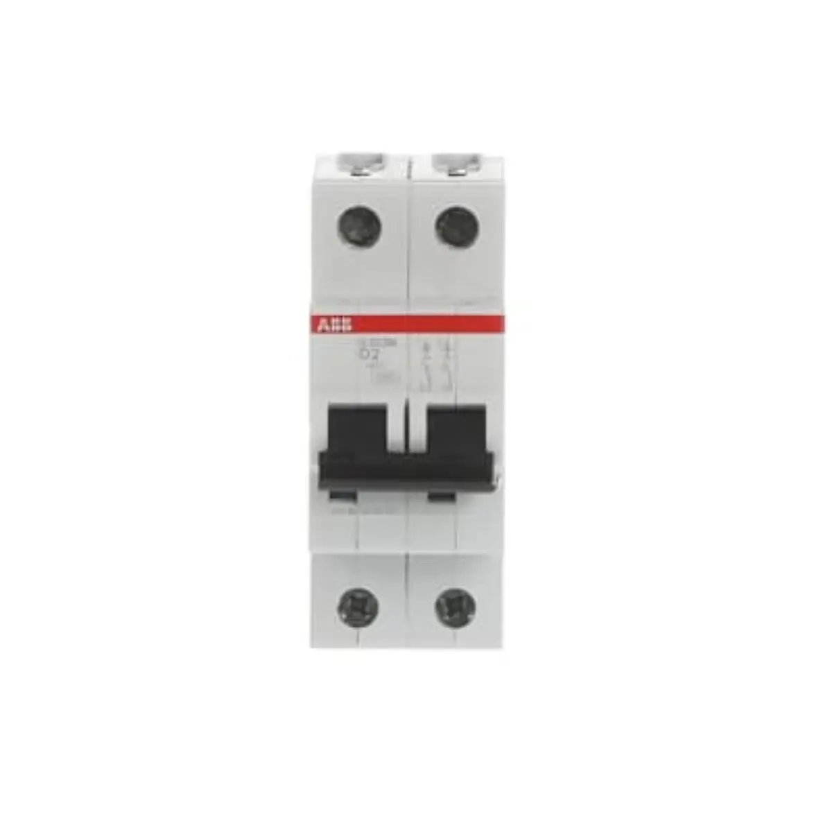 6 pcs S202M-D2 10113478 2CDS272001R0021 Miniature Circuit Breaker - S200M - 2P - 2 A - D - (AC) 10 kA