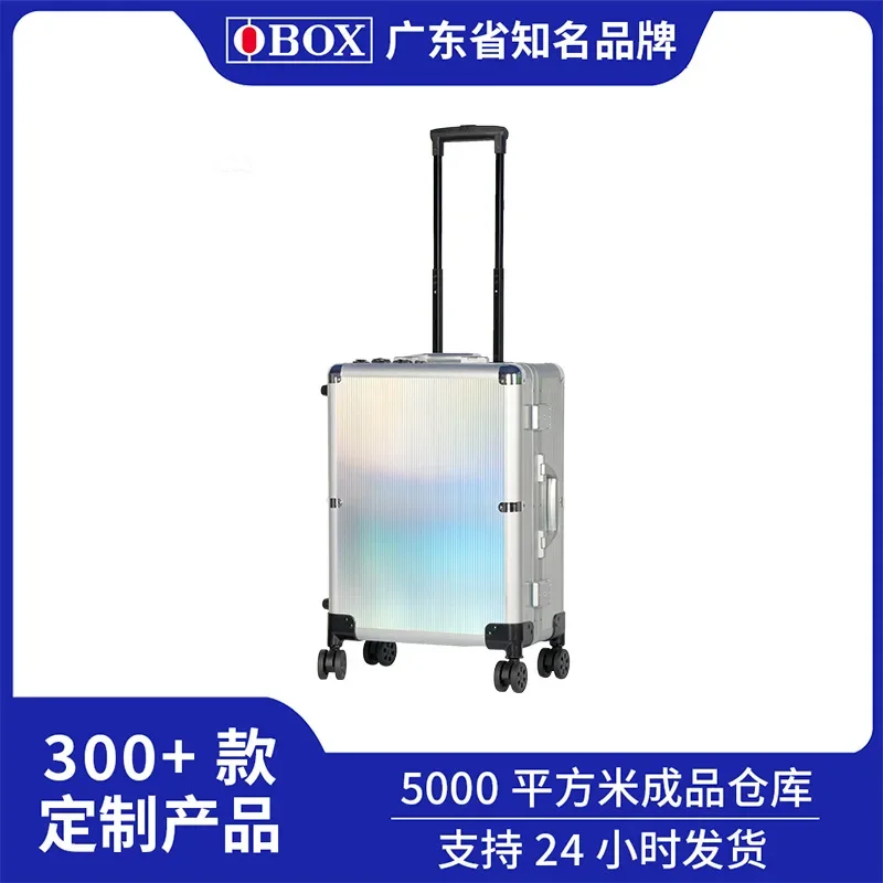 OBOX cosmetic case professional follow-up artist with lamp mirror bracket trolley case suitcase makeup artist toolbox 22 inches
