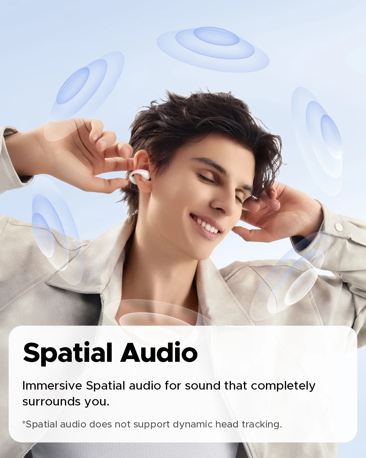سماعات أذن SoundPEATS PearlClip Pro مفتوحة الأذن سماعات رأس لاسلكية بلوتوث 5.4 سماعات أذن مريحة للغاية بمشبك على براعم الأذن 24 ساعة للعب