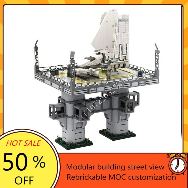 3387PCS MOC Space Battle Series SW Landport on Endor Model Custom Puzzle Technology  Creative Education Assemble Toy Gift