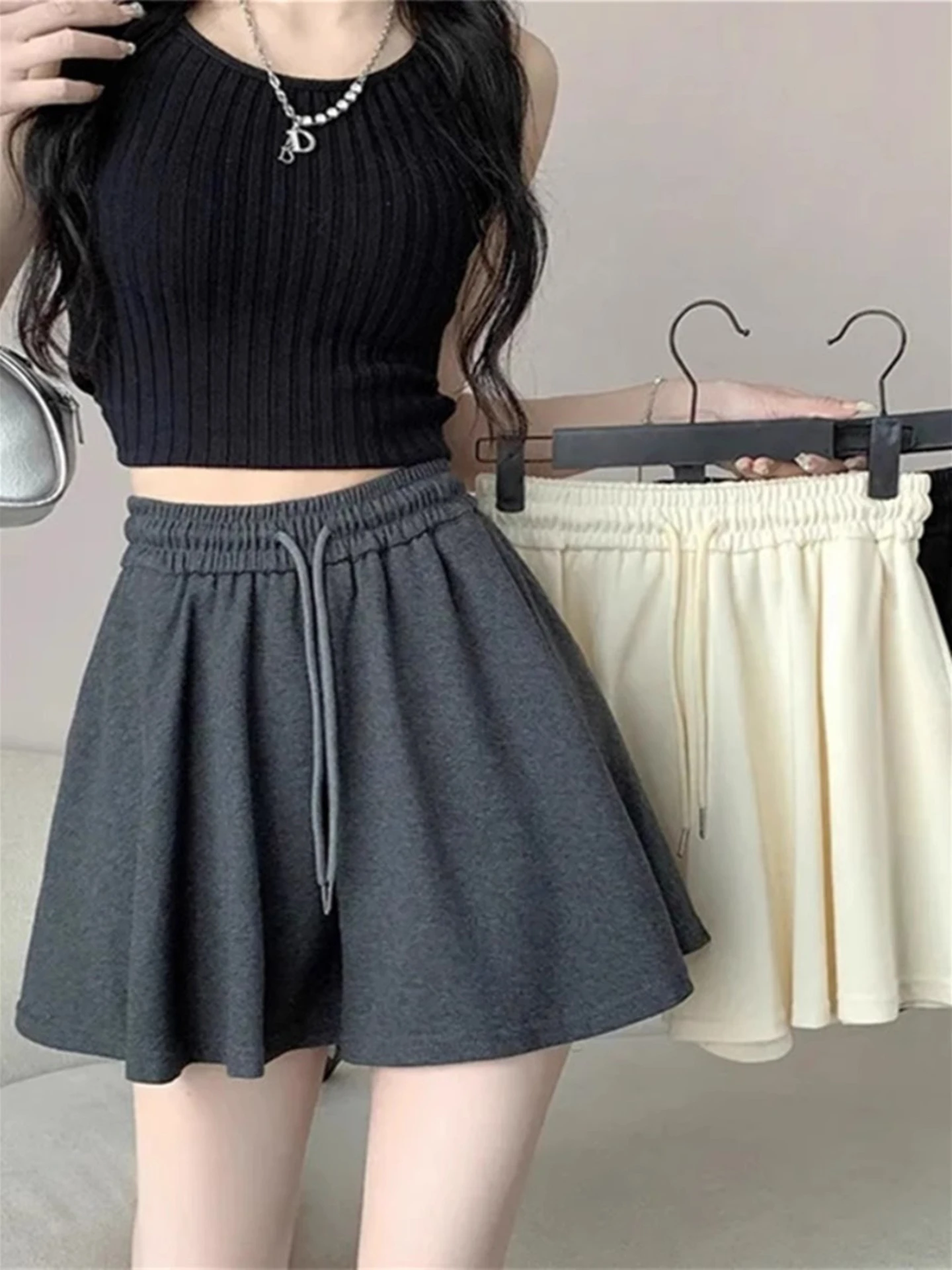 calcas-largas-estilo-ballet-cinza-para-mulheres-orts-casuais-de-cintura-alta-hot-pants-esportivos-de-verao