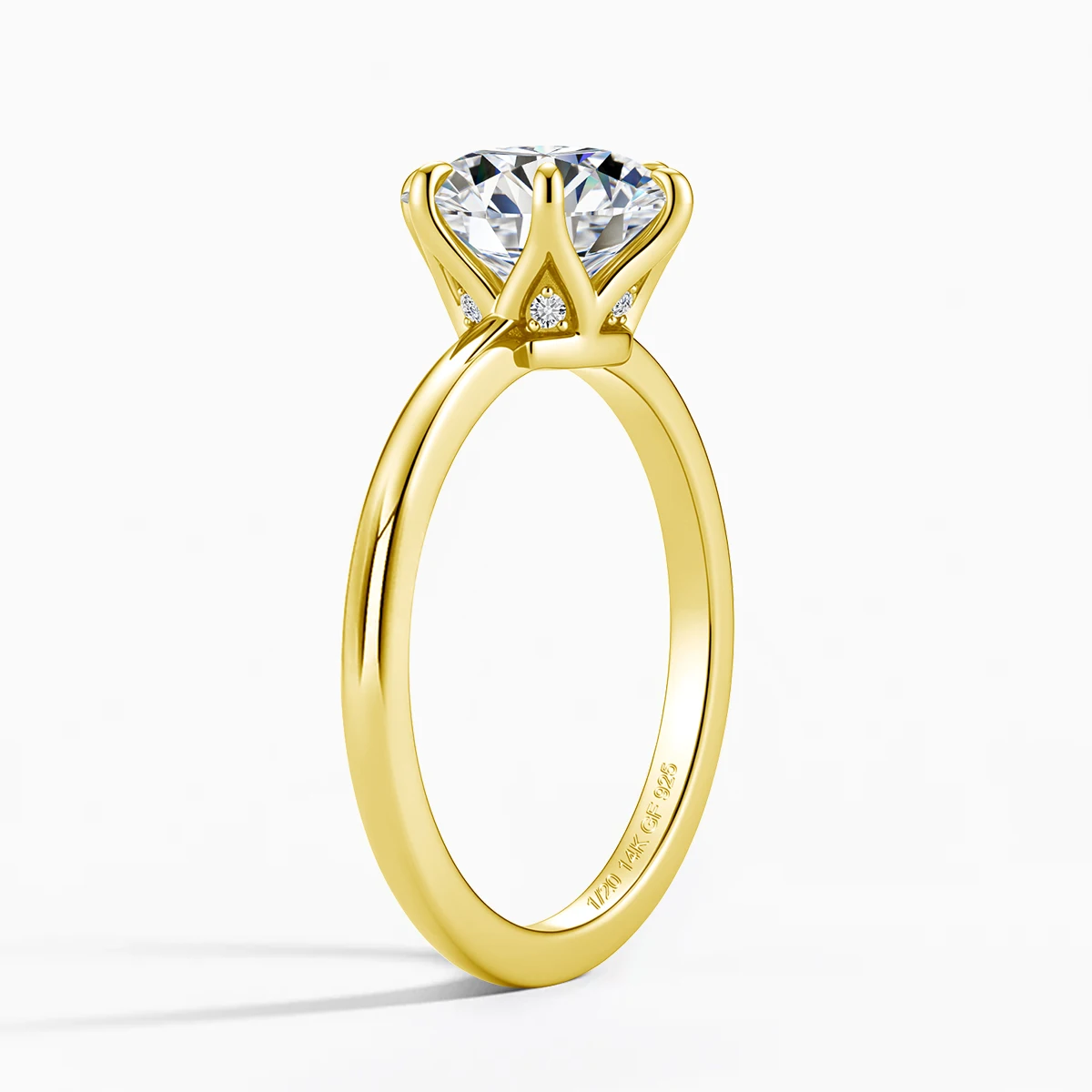 14k Gold Filled 2CT Oval Cut Moissanite Ring Silver Base Contains 5% Durable 14K Thick Gold Layer Wedding Jewelry for Women