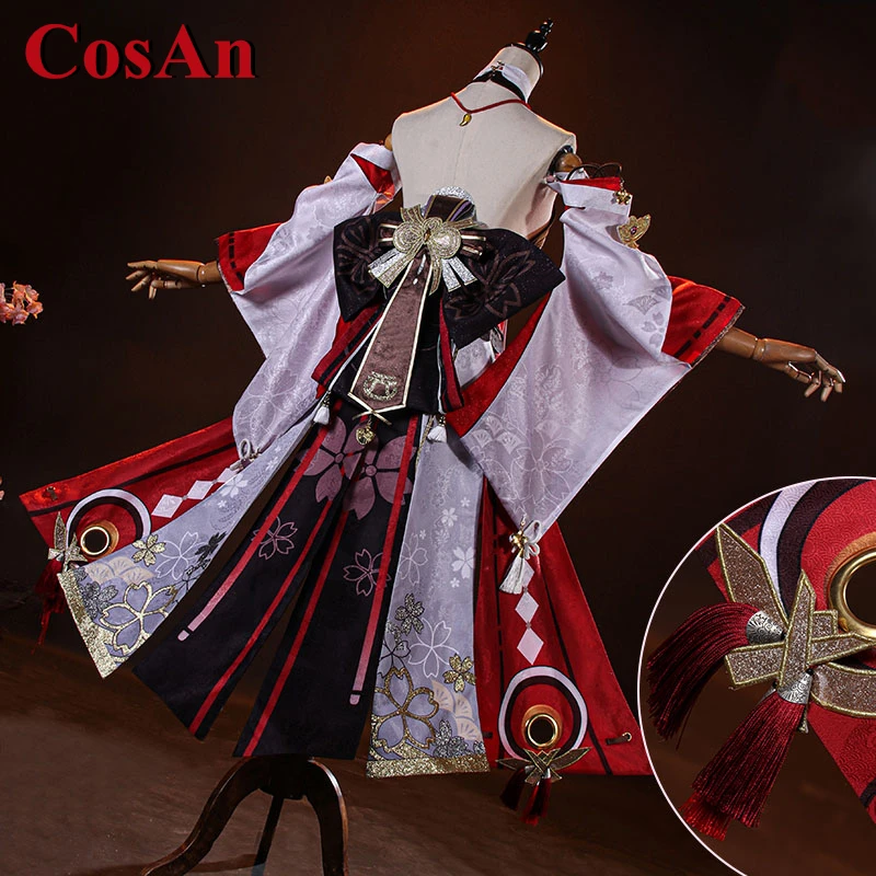 CosAn New Game Genshin Impact Yae Miko Cosplay Costume Sweet Lovely Combat Uniform Female Activity Party Role Play Clothing