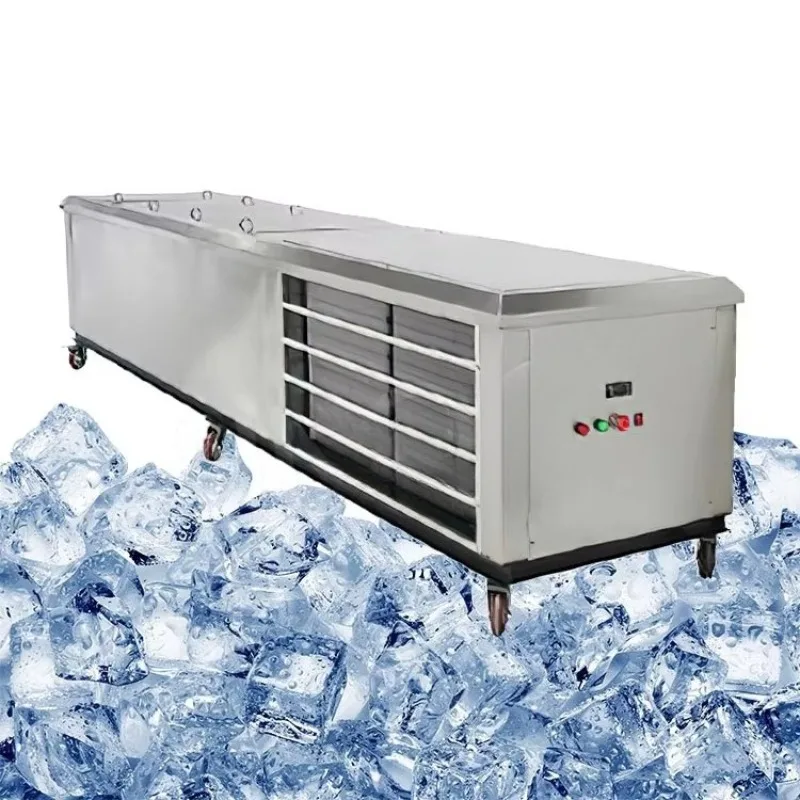 Automatic Block Ice Maker Large Capacity Ice Block Manufacturing Unit For Seafood Preservation And Cooling Business Customized