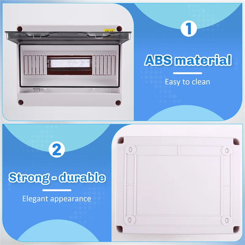 

TKOH-HT Series Junction Box 12WAY PC IP65 Waterproof Distribution Box Outdoor Plastic Electrical HT-15Way Forcircuit Breaker