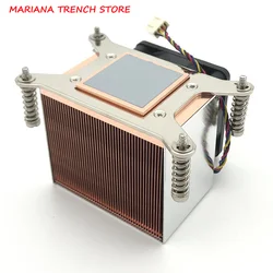 2U6C 2U AM4 Server CPU Cooler Rectangle Product Size 93X90X67mm 12V 4pin PWM Two Ball Bearing Power Consumption 135W