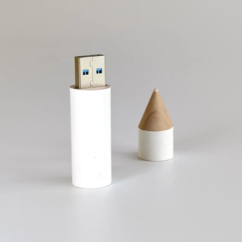 ฟรีที่กําหนดเองเลเซอร์แกะสลักโลโก้ดินสอสี USB2.0 แฟลชไดรฟ์ 4GB 8GB 16GB 32GB 64GB 128GB