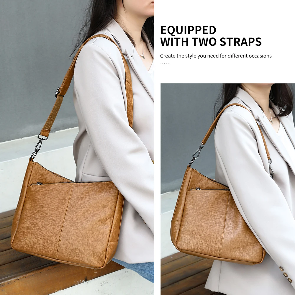 Tas Hobo Kulit Sapi Full Grain - Bucket Bag Suede ulasan dan harga