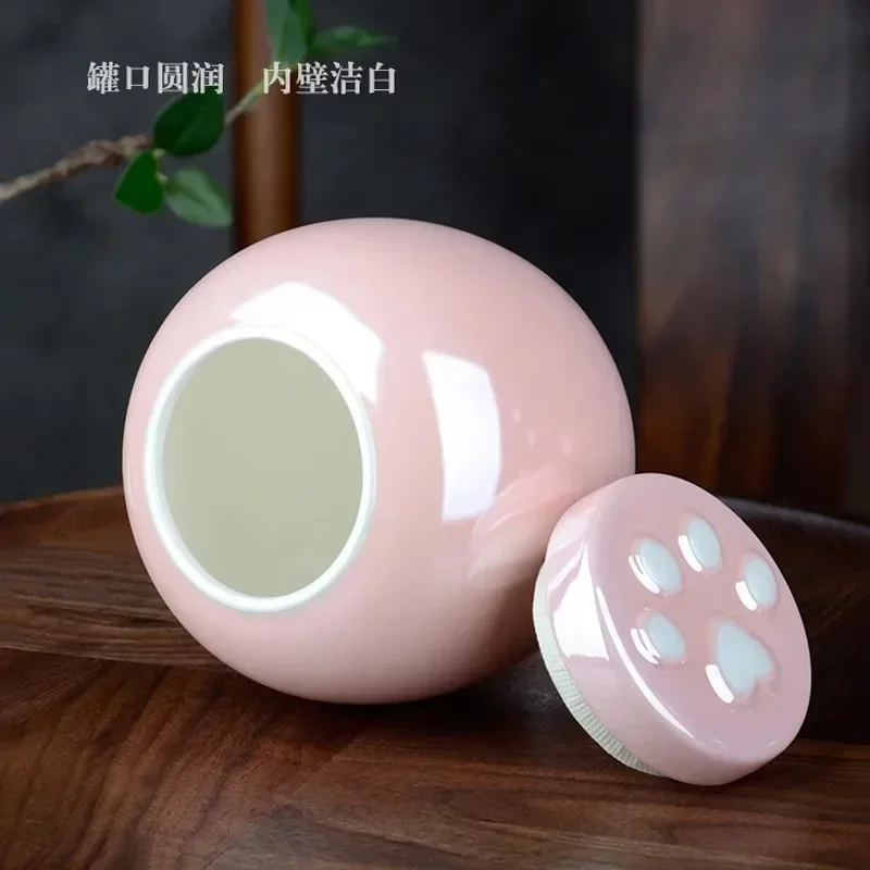 Pet urn pink moisture-proof