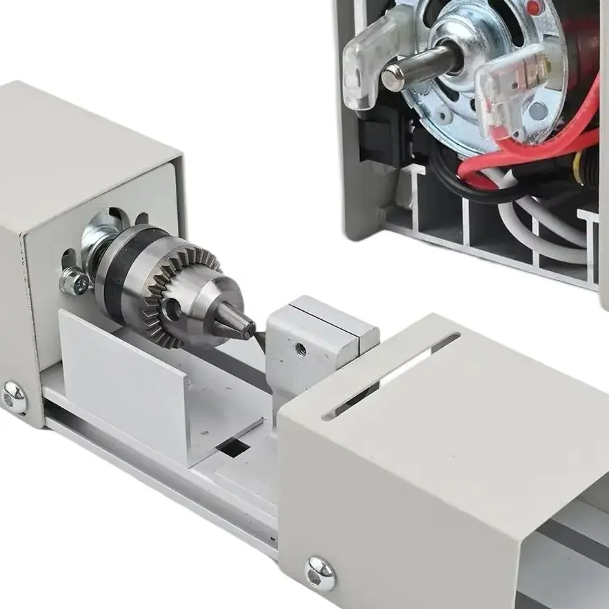 for mini Wood for lathe & Metal Milling Machine for Wood Turning Beads Polishing Engraving with Adjustable & 6Carving Knives Set