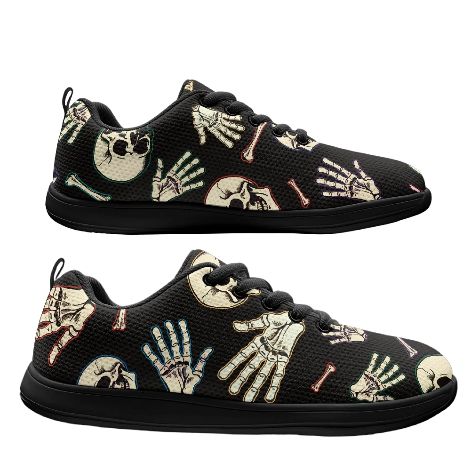 PENSTROLL Skeleton Hands Non Slip Cross Training Shoe for Garden Mesh & EVA Running Sneakers Walking Shoes