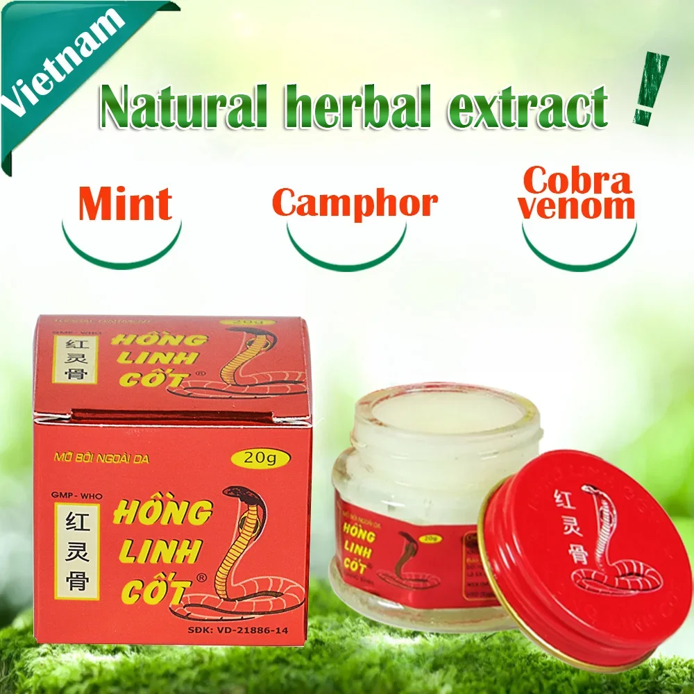 Vietnam Hong Ligh Cot Snake Venom Ointment Backache Relax Balm For Muscle Vietnames Pain Relief Original Star Balm