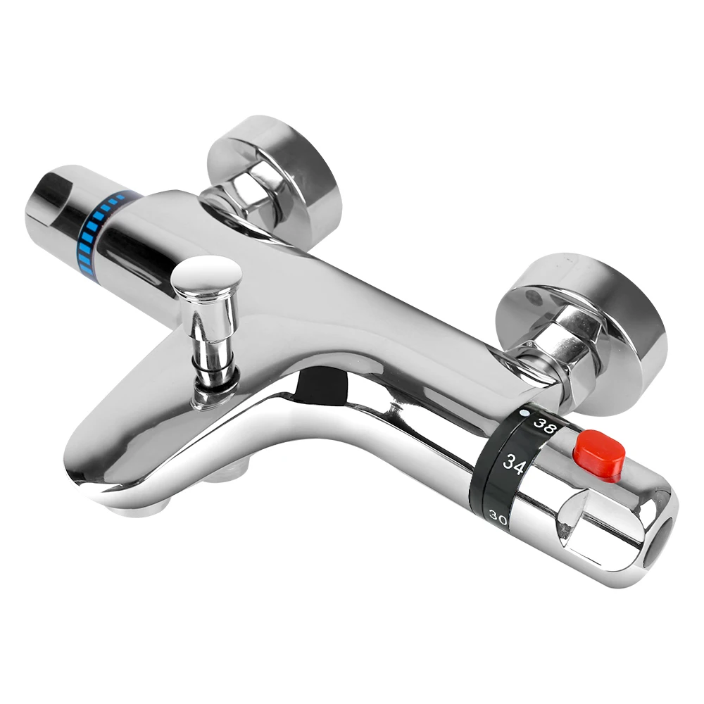 

Hot And Cold Mixer Thermostatic Tap Bathroom Tool Bathtub Faucet Bathroom Mixing Valve Thermostatic Shower Faucet