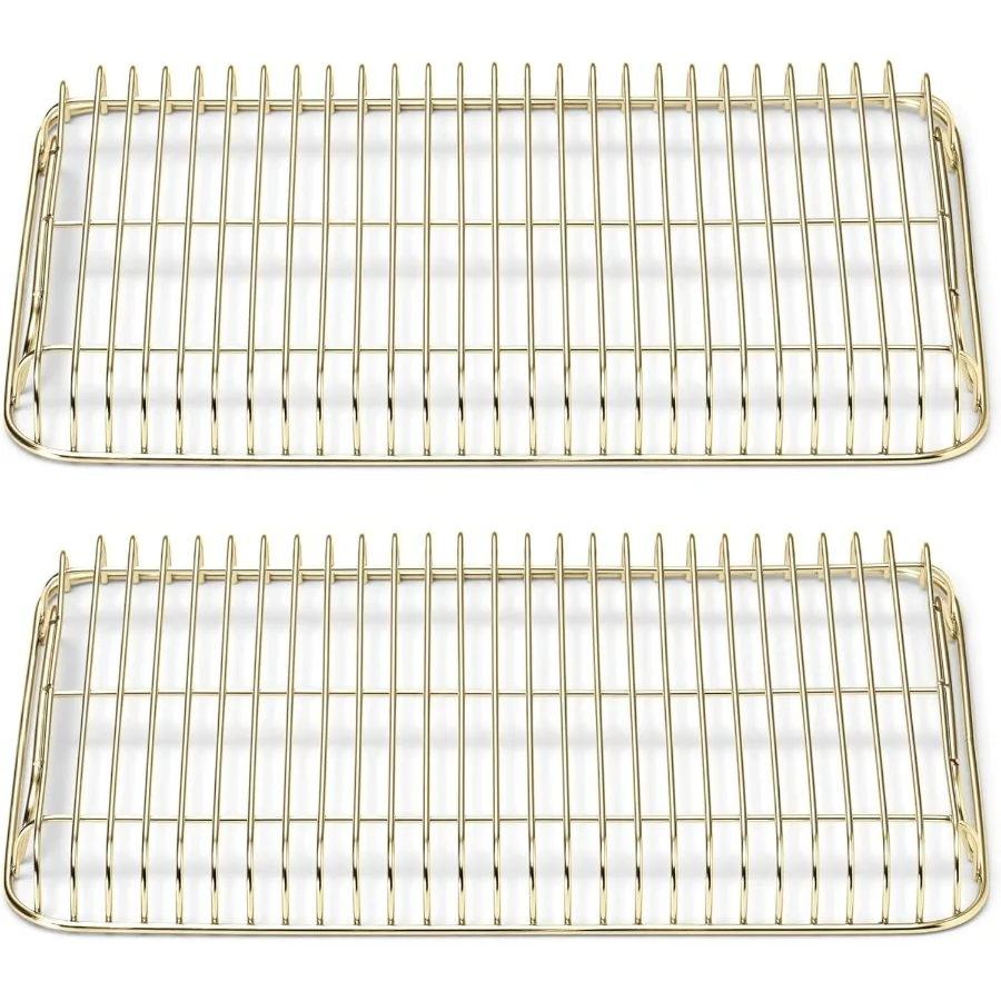 

Комплект охлаждающей решетки из нержавеющей стали — 2x 9 x 13 дюймов — для охлаждения выпечки, глазури и многого другого — предназначено для подготовки в нашей небольшой выпечки