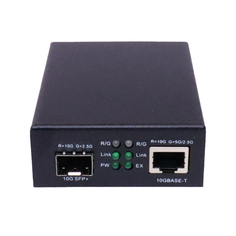 JT-COM 10G SFP+ Fiber to RJ45 Media Converter SFP+ 10/100/1000M/10G Ethernet Converter Transceiver Compatible Cisco etc