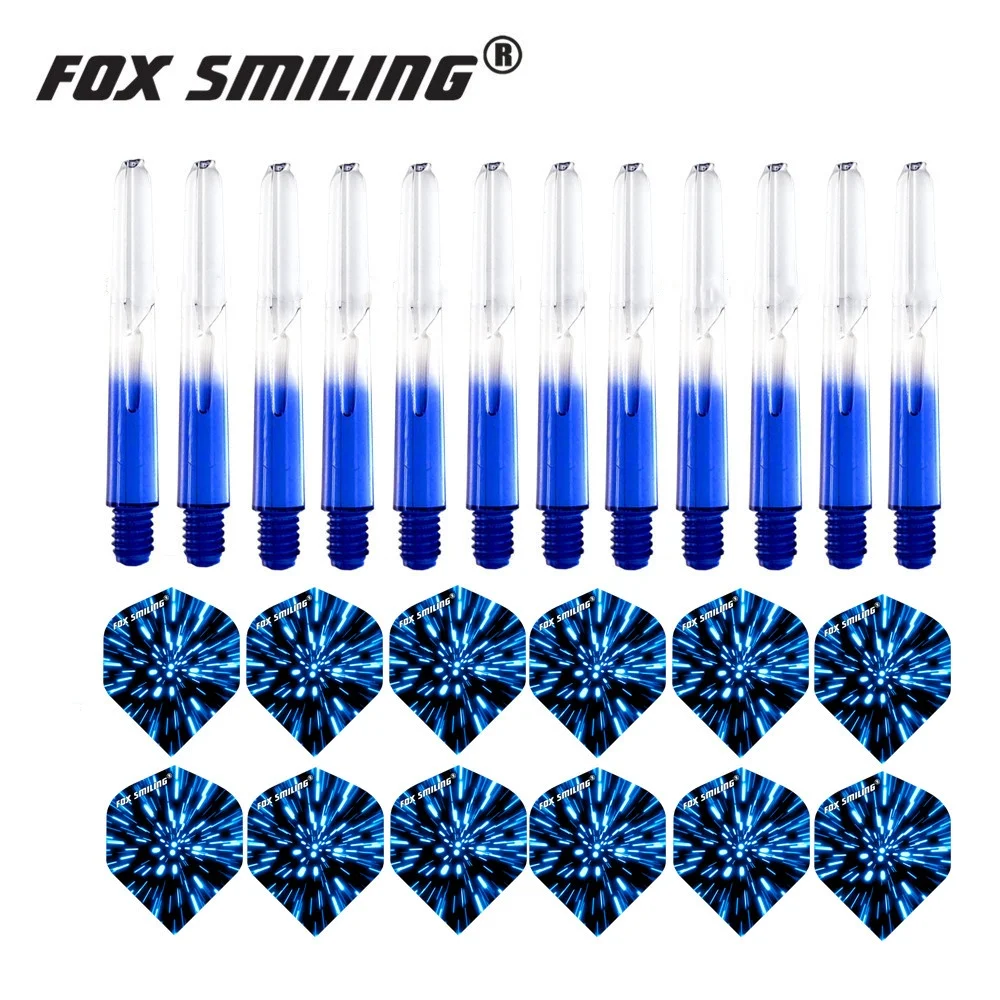 ثعلب مبتسمة 12 قطعة نايلون ثبة مهاوي مع 12 قطعة السهام رحلات السهام #6