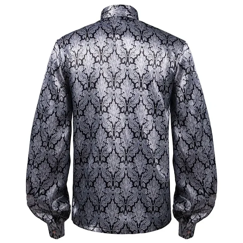 قميص رجالي مطوي في العصور الوسطى ، ملابس هالوين كبيرة الحجم ، بلوزة فيكتوريا ، أنيمي تأثيري ، أوروبا والأمريكية